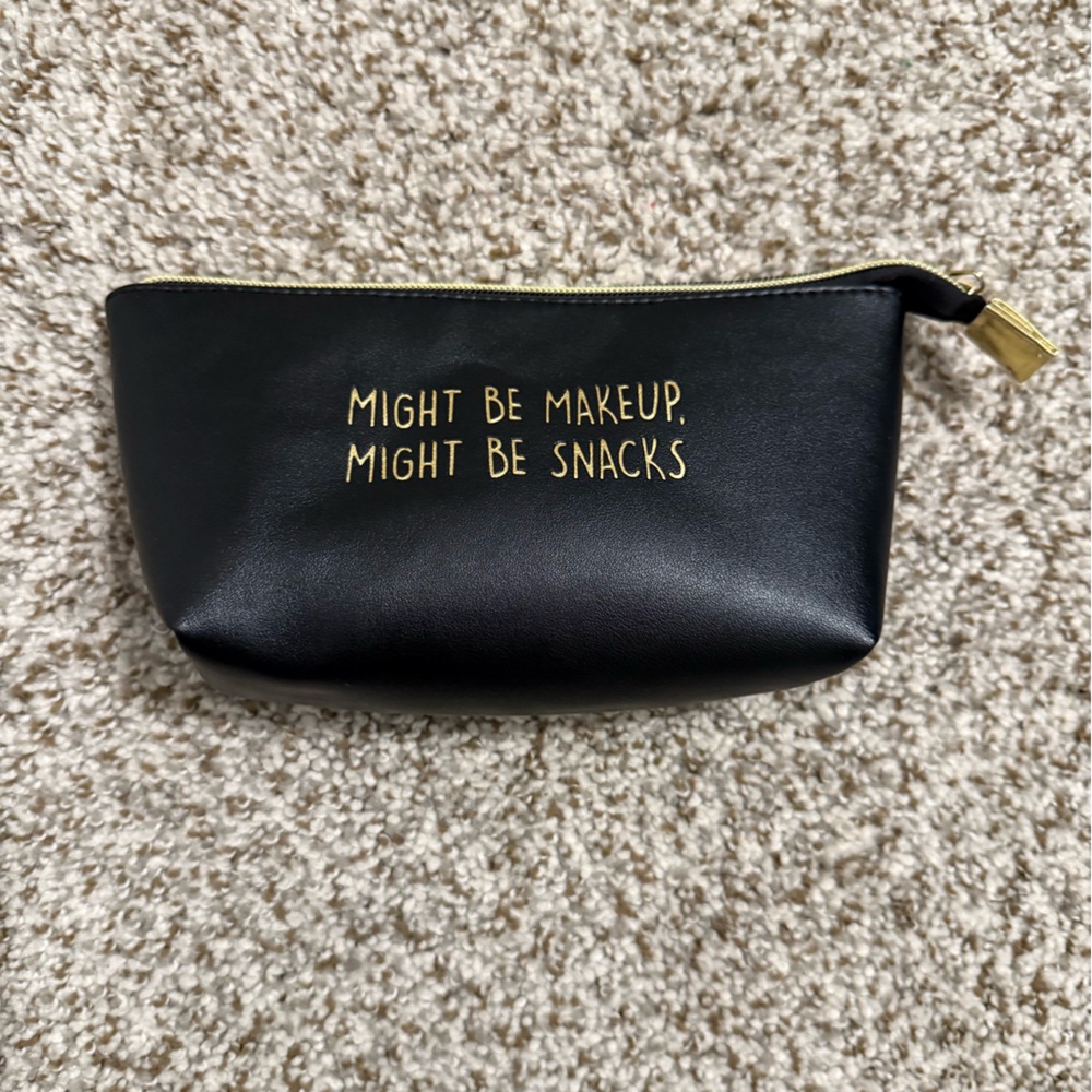 Black Makeup or Snack Pouch
